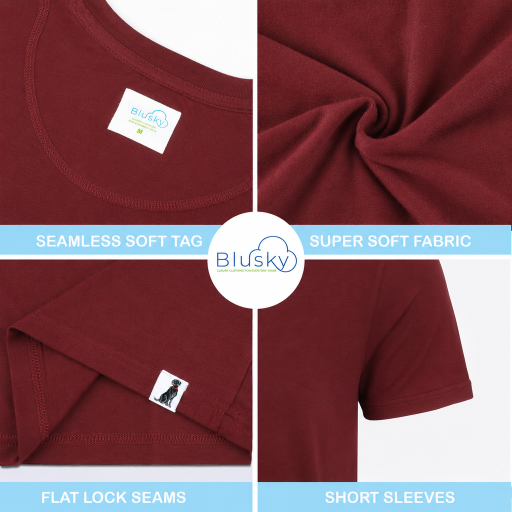 Red Short Sleeve Crew Neck T-Shirt