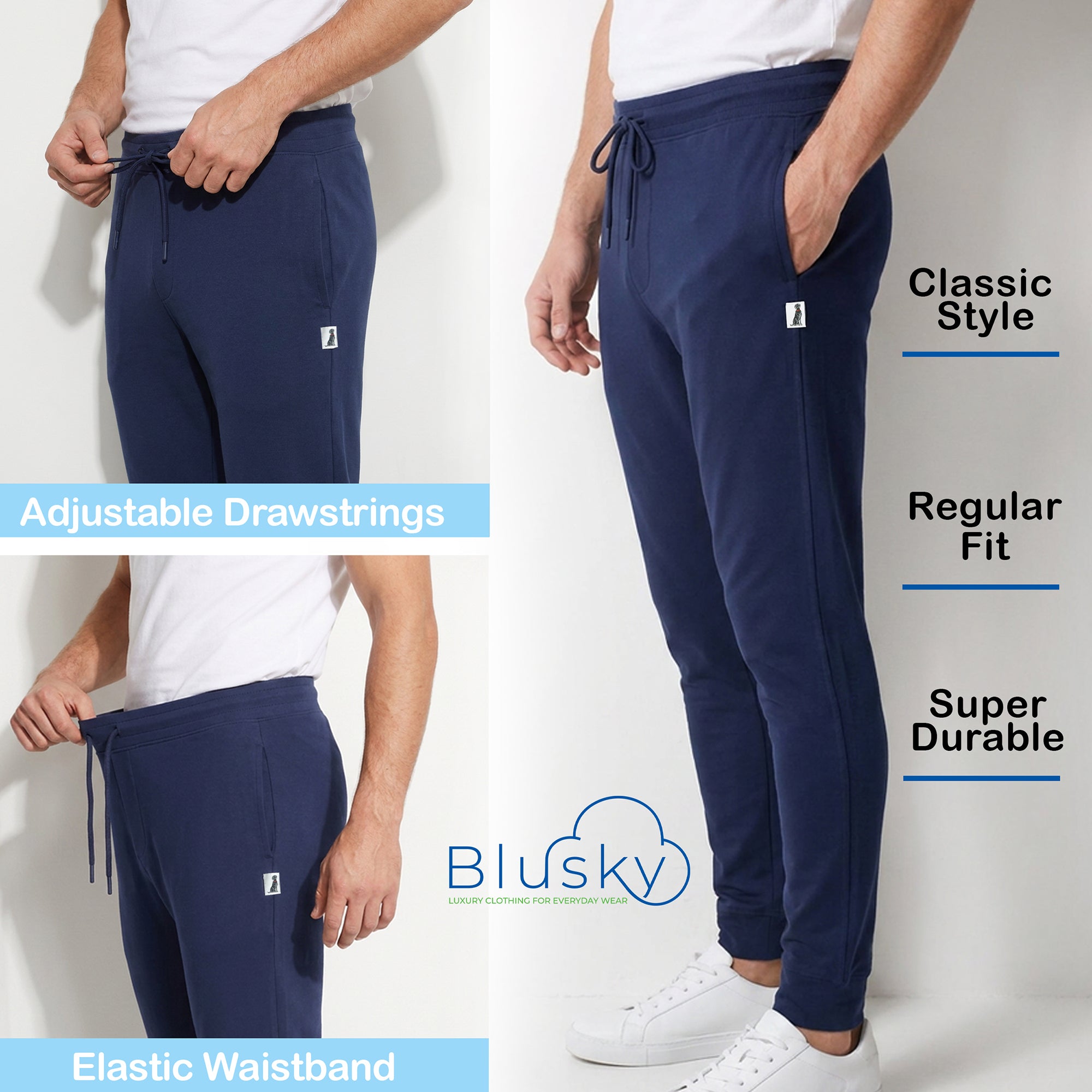Navy Men's Joggers