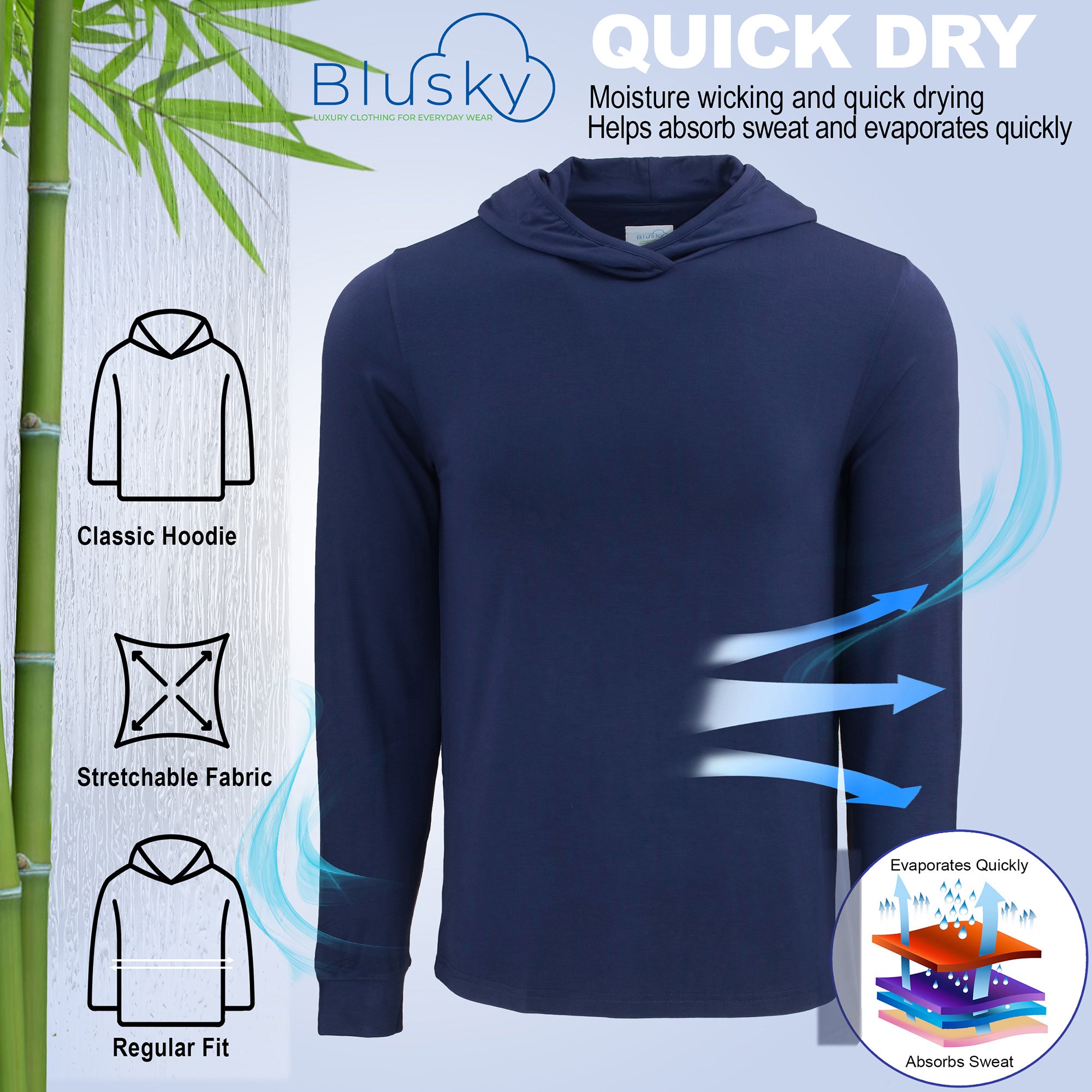 Navy Men's Hoodies