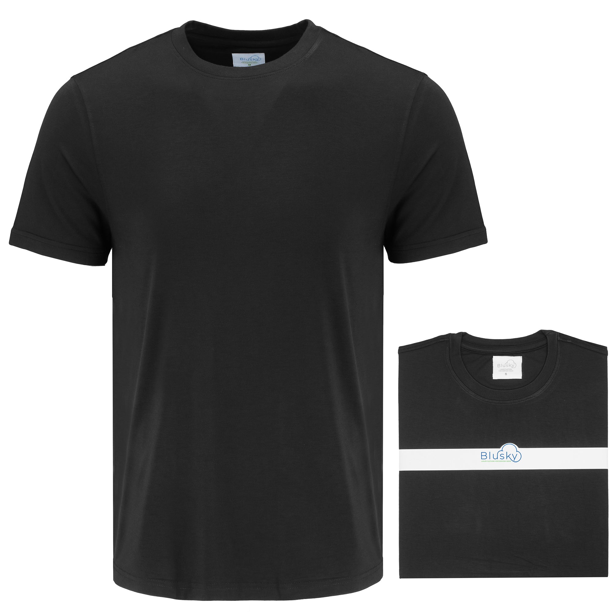 Black Short Sleeve Crew Neck T-Shirt