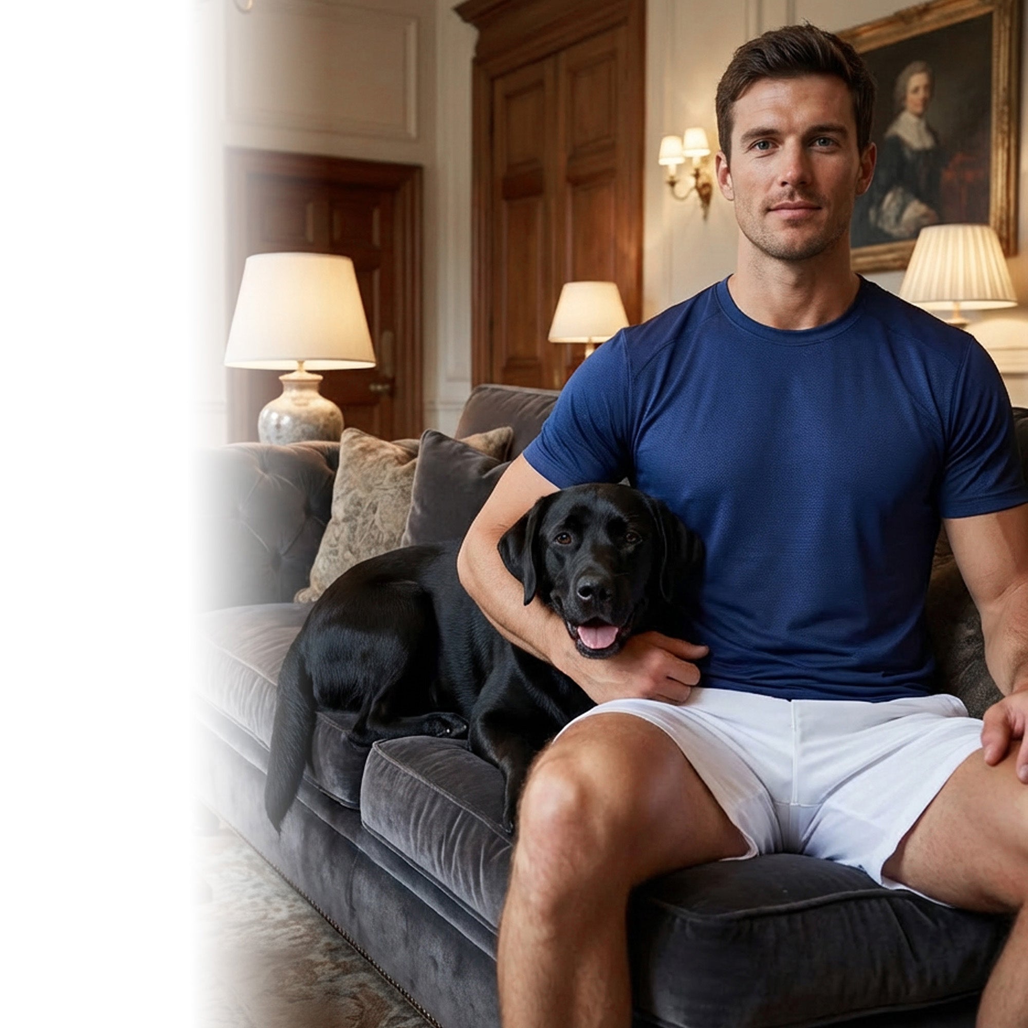 Navy Short Sleeve Crew Neck T-Shirts