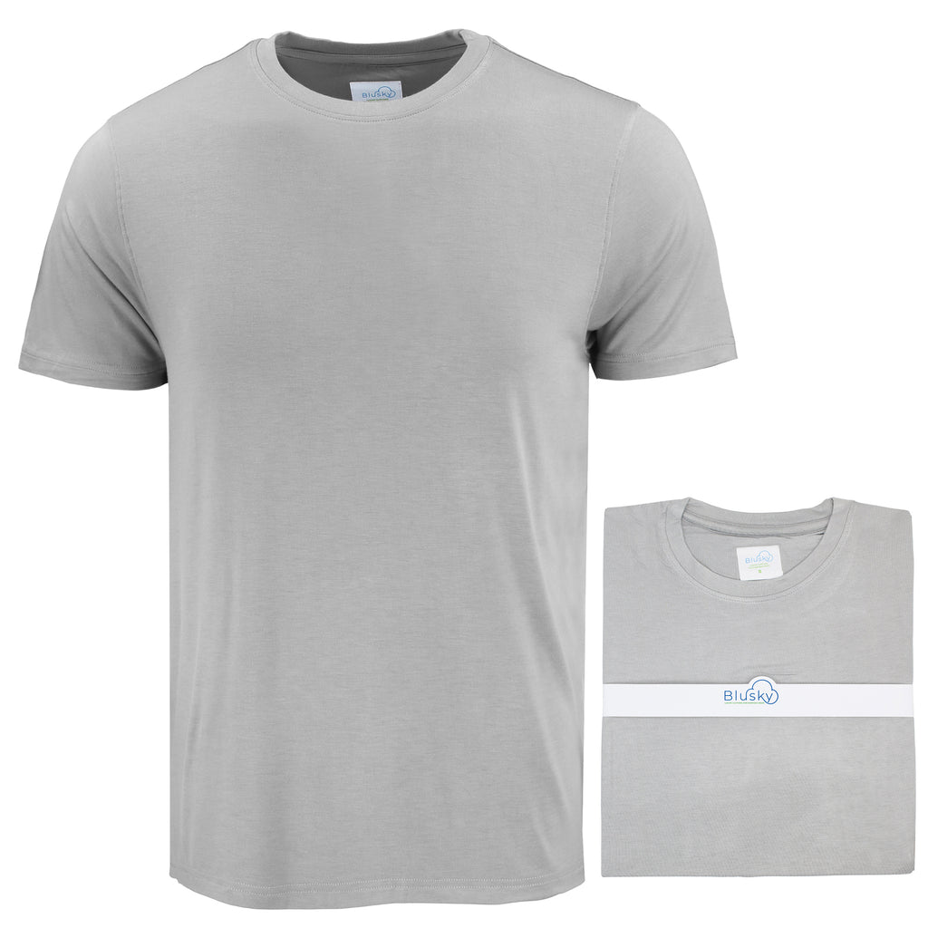Grey Short Sleeve Crew Neck T-Shirt