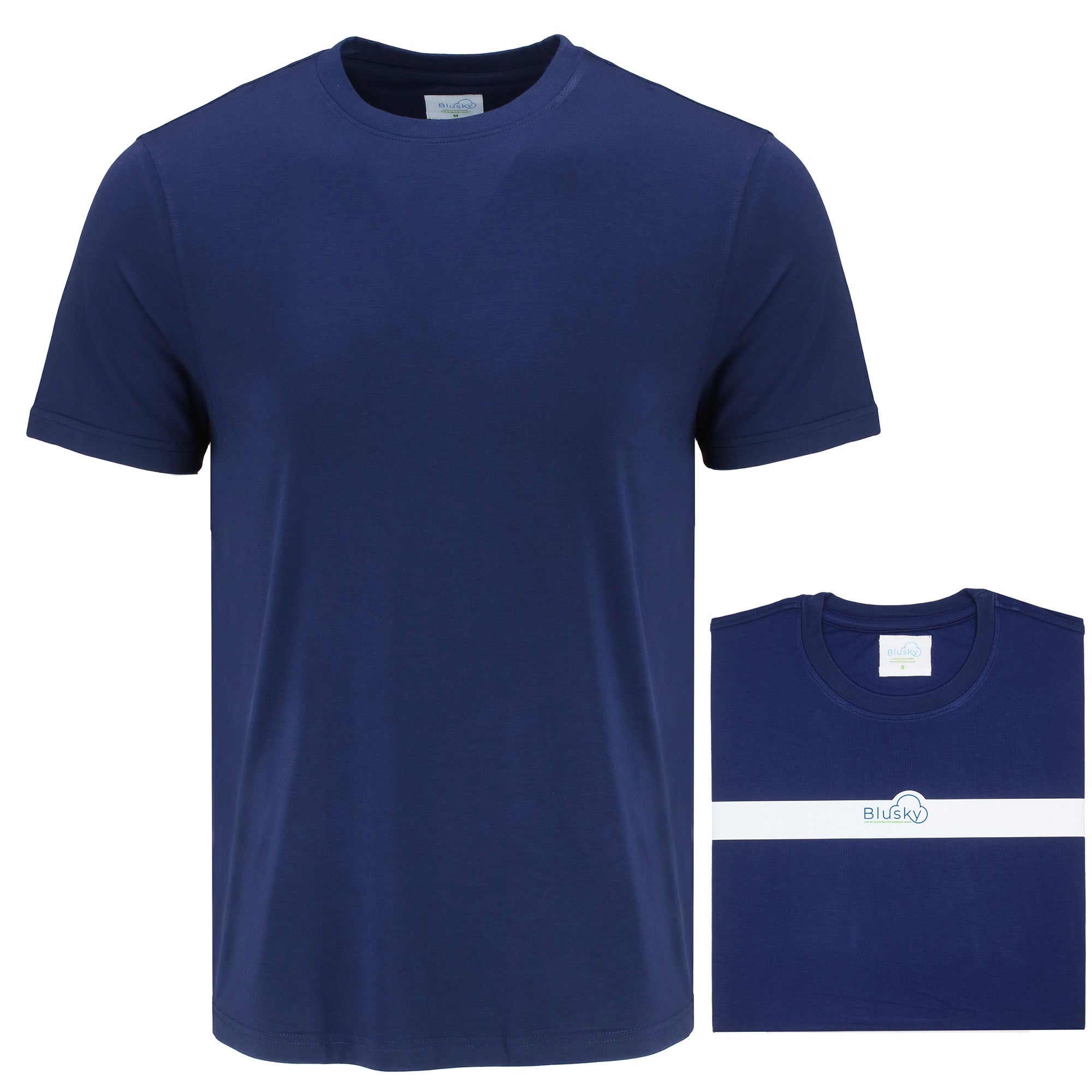 Navy Short Sleeve Crew Neck T-Shirts