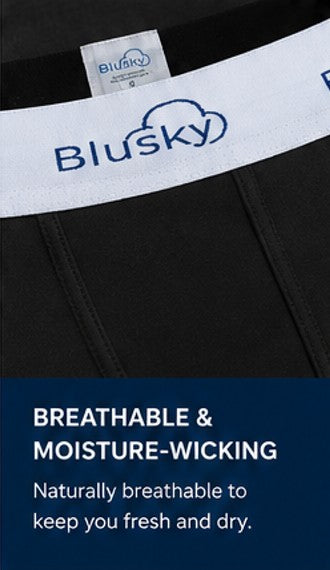 Black Men's Bamboo Briefs 2-Pack