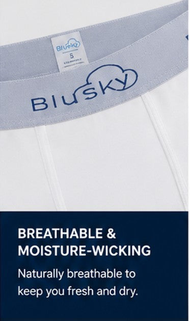 White Men's Bamboo Briefs 2-Pack